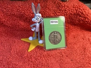 1946 WALKING LIBERTY HALF 💰in BCW SLAB - Picture 1 of 10
