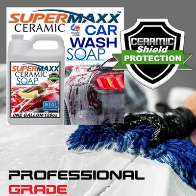 CERAMIC PRO GRADE CAR WASH SOAP SIO2 PROTECTION - 128 OUNCE/ONE GALLON VALUE - Image 1 of 4