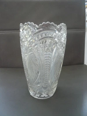 Tischdeko Blumenvase Tischvase Glasvase Vase Dekovase  transparentes Pressglas - Bild 1 von 4