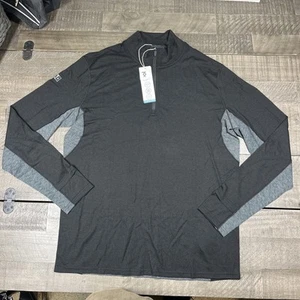 NEW VRST x Smartwool Men's Long Sleeve 1/4 Zip L Black $118 - Picture 1 of 7