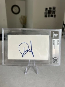 Dave Grohl signed encapsulated 3x5 index card Beckett BAS cert slabbed Nirvana - Picture 1 of 4