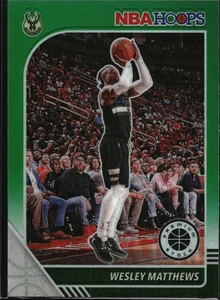2019-20 Hoops Premium Stock #75 Wesley Matthews Prizms Green - Picture 1 of 2