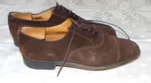 Emling Chausseur Brown Suede Leather Lace Shoes Size 9.5 - with Shoe Trees - Picture 1 of 4