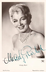 100% Original Autogramm Autograph Karte handsigniert Mady Rahl UFA CARD - Picture 1 of 1