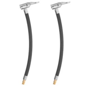 2pcs Replacement Air Pump Extension Rubber Hose Inflator Tube Cord (Black) - Picture 1 of 12
