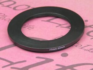 77mm to 52mm Stepping Step Down Filter Ring Adapter 77mm-52mm