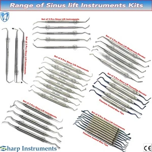 Rang Of Sinus Lift Instruments Dental Implant Mushroom Tunneling Sinus Elevators - Picture 1 of 65
