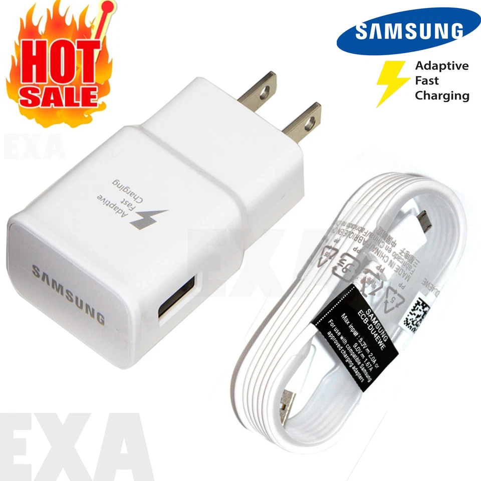 Original Samsung Galaxy S6 S7 Edge Note 4 Note 5 Adaptive Fast Rapid Charger New - Image 1 of 1