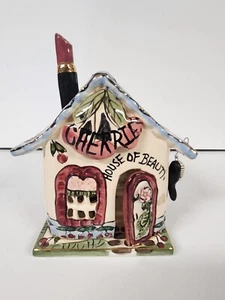 Blue Sky Clayworks Cherries House Of Beauty Tealight By Heather Goldminc 2000 - Picture 1 of 15
