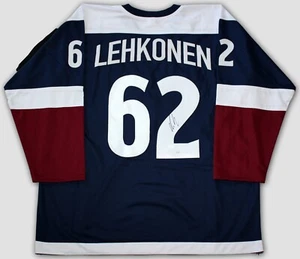 ARTTURI LEHKONEN SIGNIERT COLORADO AVALANCHE INDIVIDUELLES HOCKEY TRIKOT AUTOGRAMM JSACOA - Bild 1 von 3
