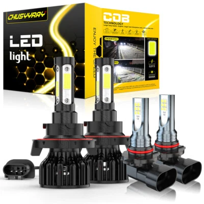 For Mercury Mountaineer 2007-2010 Combo 4x LED Headlight Hi/Lo + Fog Lamp Bulbs - Image 1 of 4
