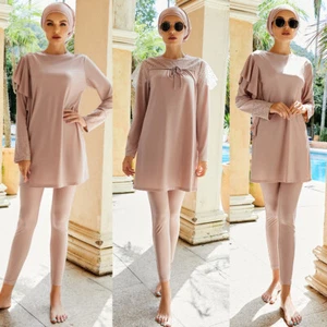Modesty Burkini Muslim Women Swimwear Islamic Swimsuit Swimming Beachwear Arabic - Picture 1 of 24