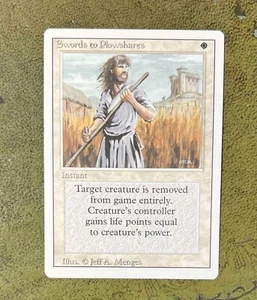 Magic The Gathering REVISED SWORDS TO PLOWSHARES MTG NEAR MINT UNPLAYED 3RD ED - Picture 1 of 2