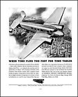 1937 Texas Oil Field Lockheed Airplane aircraft corp vintage art print ad L28
