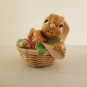 Vintage Pendelfin "Little Mo" Hand Painted Clay Bunny Figurine Made In England - Picture 1 of 9