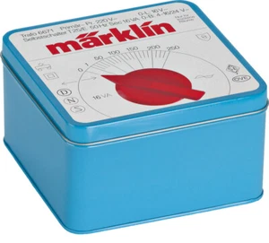 Märklin H0 12509 Cookie Jar " Blue Throttle Control " Sheet Metal (no content) - Picture 1 of 2
