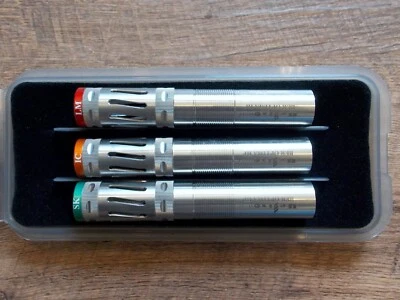 JUEGO DE 3 TUBOS OBTURADORES BRILEY HELIX PORTADOS BERETTA OPTIMA HP CON ESTUCHE Foto 1 de 4