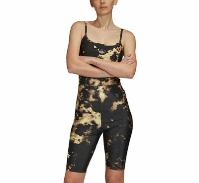 adidas Originals Women's Allover Print Fakten Bodysuit Jumpsuit Cycling Suit  - Image 1 of 4