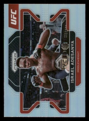 2022 Panini Prizm UFC Prizms Silver #23 Israel Adesanya - Image 1 of 2