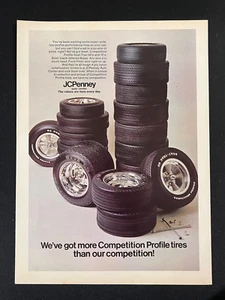 1971 JC Penny Competition Profile Scat-Trac 60's 70's tires vintage magazine ad - Picture 1 of 1