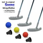 Minigolfset TRIPLE 9-teilig - je 3x Schläger + Ball + PickUp | für Erwachsene