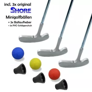 Minigolfset TRIPLE 9-teilig - je 3x Schläger + Ball + PickUp | für Erwachsene - Bild 1 von 1