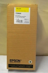 Epson T5964 Yellow Genuine Pro 7700 7700M WT7900 WT 9700 9890 9900 350ml 2018 - Picture 1 of 1
