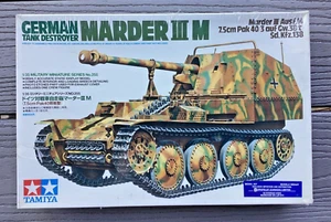 TAMIYA 1/35 WW II GERMAN MARDER III  M TANK DESTROYER MODEL KIT ITEM # 35255 F/S - Picture 1 of 23