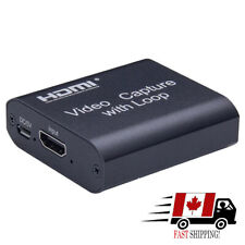  Video Capture Card HDMI Recorder With Loop Out For Games Videos Live Streaming 