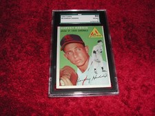 1954 Topps SP # 9 Cardinals Harvey Haddix SGC Graded 6 EM