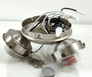 FOR PARTS ONLY - Light Kit - Clarkston II 44" Brushed Nickel Finish Ceiling Fan - Picture 1 of 16