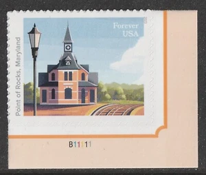 US 5758 Railroad Stations Point of Rocks MD F plate single MNH 2023 - Picture 1 of 1