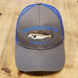 Estero River Fishing Hat Cap Snapback Trucker Estero Florida Outfitters Guide - Picture 1 of 8