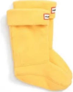 Hunter Girls Mustard Yellow Boot Sock Sz M-XXS 8-10 L134036 - Picture 1 of 6