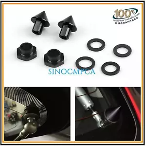 Puntero de ventana puntiagudo de aluminio negro para 92-95 Honda Civic 3 puertas hatchback EG6 CRV - Imagen 1 de 6