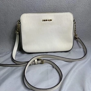 Calvin Klein Woman’s crossbody bag Cream Color - Picture 1 of 11