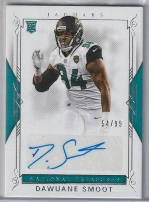 2017 Panini National Treasures #159 Rookie Auto Dawuane Smoot Jaguars /99 - Image 1 of 2