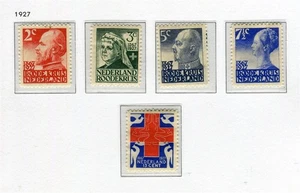 NETHERLANDS; 1927 early Red Cross Anniversary issue fine Mint hinged SET - Picture 1 of 1
