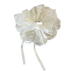 Hair Bun Scrunchy Headpiece Multi Layer Hair Tie Lady Elegant Headdress - Picture 1 of 12