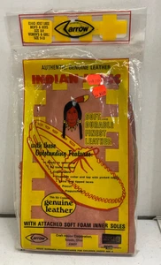 MOCASINES INDIOS FLECHA VINTAGE CUERO AUTÉNTICO/GENUINO ~ ¡HAZ LOS TUYOS PROPIOS! - Imagen 1 de 2