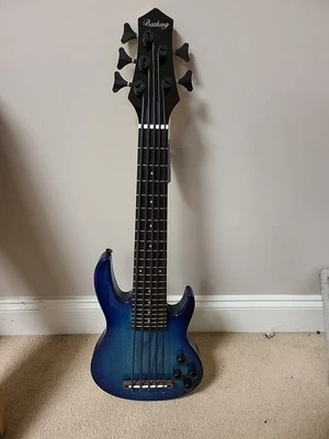 Batking Ukulele Electric Bass Uke Aquila String F/Italy  Ash Wood 5 String-bw2 - Image 1 of 4