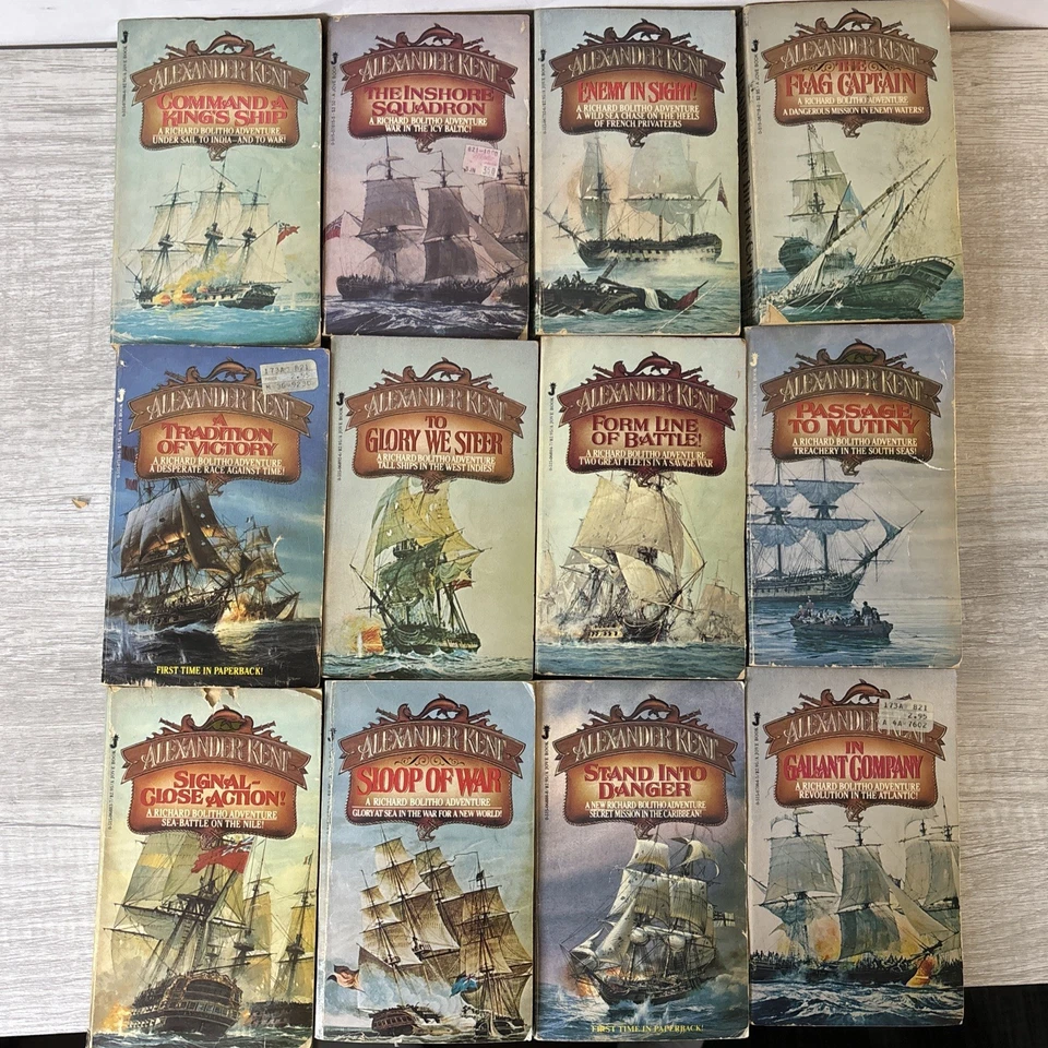 Lot of 12 Alexander Kent Naval Adventure Paperbacks - Jove Printing 1983 RARE - Image 1 of 4