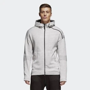 Adidas Sweatshirt Mens XL Z.N.E. Primeknit Full Zip Hoodie Track Jacket Gray XL - Picture 1 of 12
