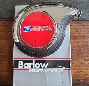 NOS 10 FT BARLOW Norwood TAPE MEASURE Metal Case and Tape U. S. Post Office - Picture 1 of 7