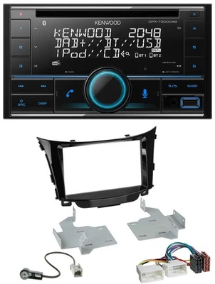 Kenwood CD 2DIN DAB USB MP3 Bluetooth Autoradio für Hyundai i30 (ab 12) - Bild 1 von 4