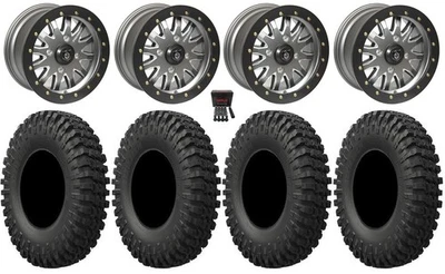 Pro Armor Halo Bdlk 15" Wheels TM 33" MotoCrusher Tires Polaris Ranger XP 9/1K - Image 1 of 4