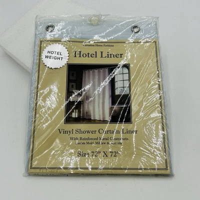 Forro de cortina de ducha de vinilo calidad hotelera Carnation Home Fashions 72"x72" NUEVO Foto 1 de 4