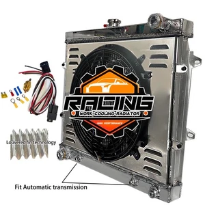2-Row Radiator Shroud Fan+ Relay For 1984-95 Toyota Pickup DLX 4 Runner SR5 2.4L - Picture 1 of 6