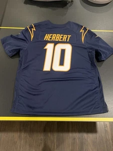 Justin Herbert Los Angeles Chargers Men’s XL Nike NFL Bolt Up Replica Jersey - Picture 1 of 14