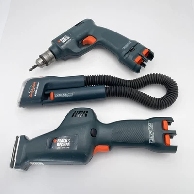 Black & Decker VersaPak 7.2V VP820 Taladro VP650 Sierra SnakeLight Lote Juego de Herramientas Foto 1 de 4